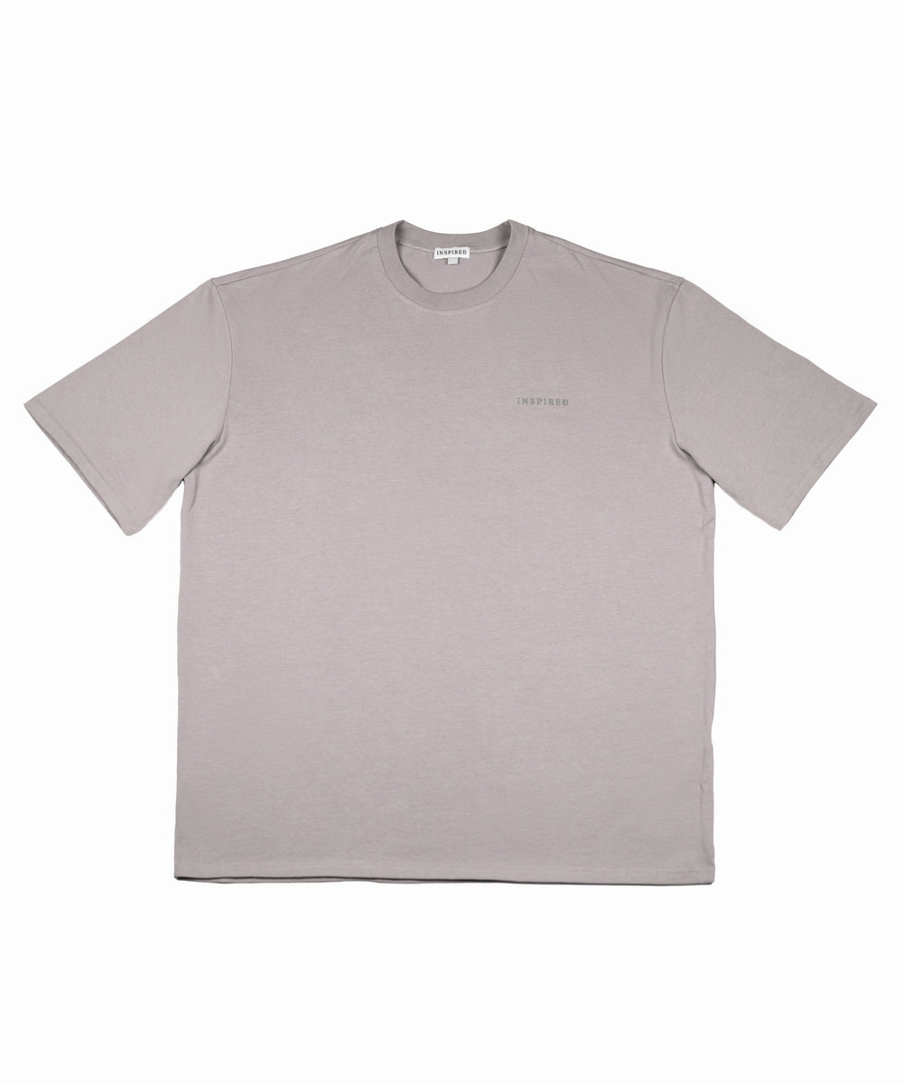 Stone Beige – Dual Statement Grey Logo