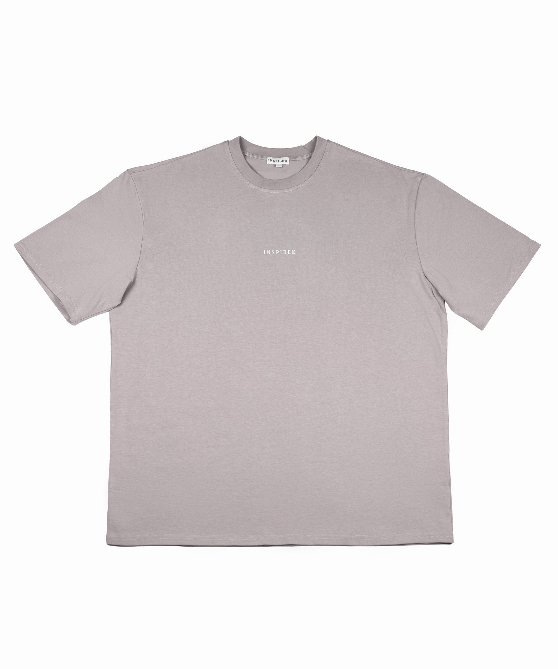 Stone Beige – Minimal Front Mark (White)