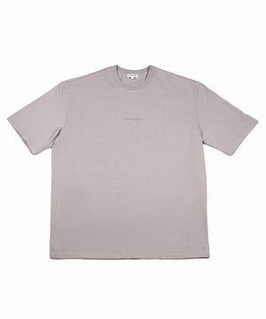 Stone Beige – Minimal Front Mark (Grey Logo)