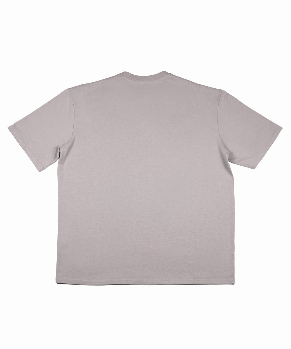 Stone Beige – Minimal Front Mark (Grey Logo)